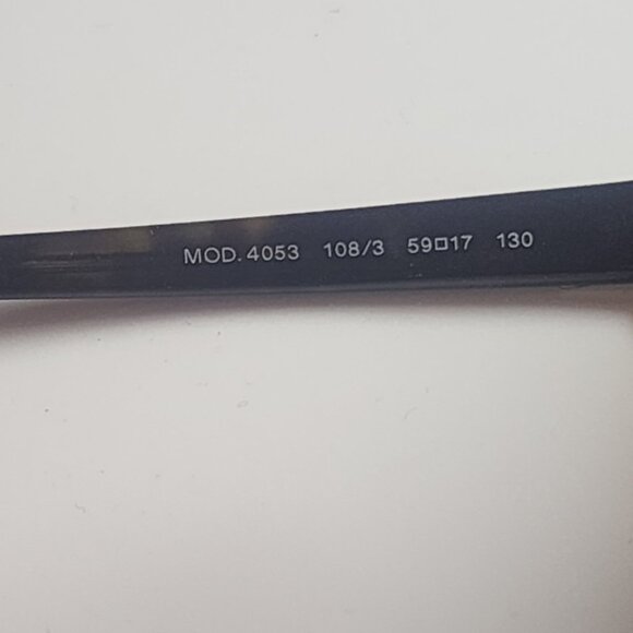 VERSACE BLACK TORTOISE ACCENTS RECTANGULAR SUN GLASSES ITALY MOD 4053 59 17 130 - Picture 5 of 5